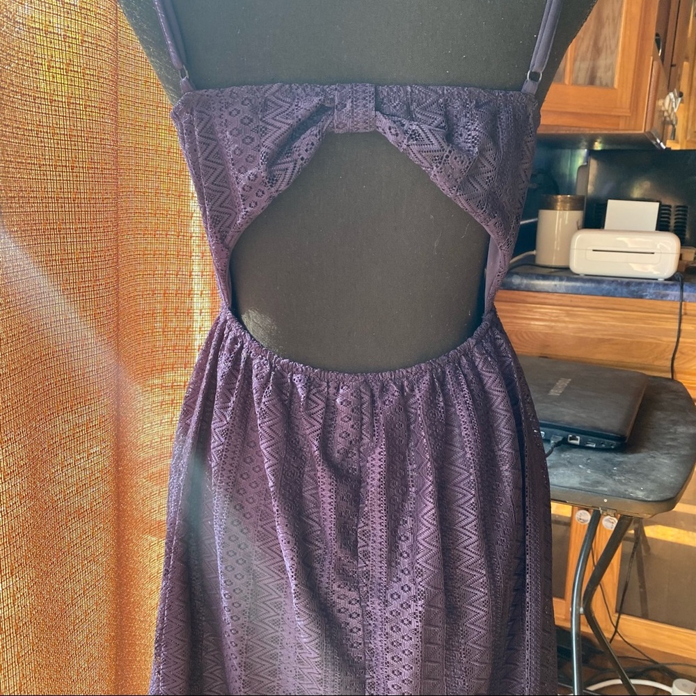🌊 No Boundaries, Size Large (11-13), Color Navy Blue, Lace Like Dress - Picture 12 of 14